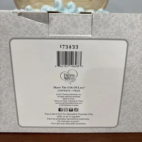 2017 Precious Moments Noah's Ark LED Ceramic Nighlight Bible Religious Gift NEW - Picture 7 of 9